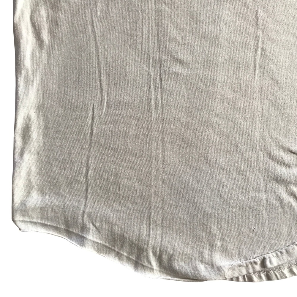 Vintage Teamwork Mens Baseball T-Shirt Green Cream 3/4 Sleeve Athletic Tee - Picture 13 of 15